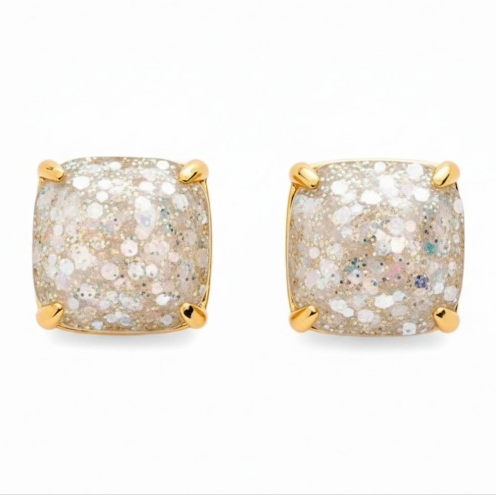 ♠️Kate Spade New York Glitter Square Stud Earrings ✨
